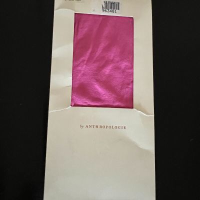 Anthropologie Pink Opaque Tights Size Small - As Is